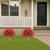 Artificial Cypress Topiary Tree with Ground Spike, Fake Evergreen Tree for Porch, Artificial Plants for Outdoor Planters Indoor UV Resistant