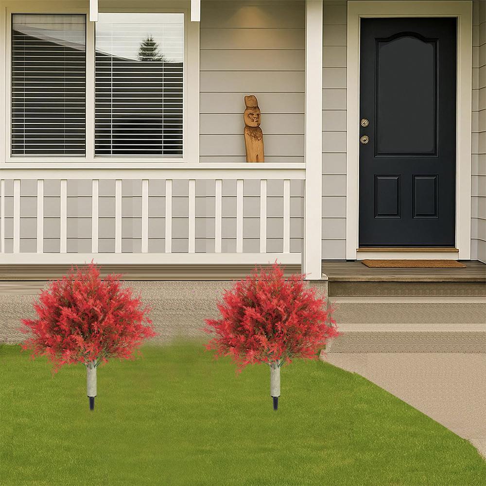 Artificial Cypress Topiary Tree with Ground Spike, Fake Evergreen Tree for Porch, Artificial Plants for Outdoor Planters Indoor UV Resistant