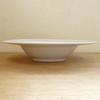 26.5cm Deep Soup Bowl, Jardin, White Porcelain, with a Concave Design, Mino Ware, for Pasta and Soup.