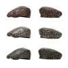 Unisex Beret Leopard Print Painter Hat British Cabbie Hat for Autumn Winter Flat Hat for Daily Wear Cabbie Hat
