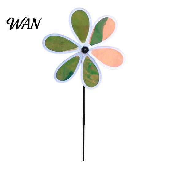 Vibrant Pinwheel For Lawn Colorful Windmill Ornaments for Garden and Yard, Decorative Double Layer Outdoor Spinning Toy Spinner Kids, Reflective 2