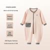 Children's Long Sleeve Cotton Pajamas with Back Zipper - Anti-Kick, Lightweight for Spring/Summer