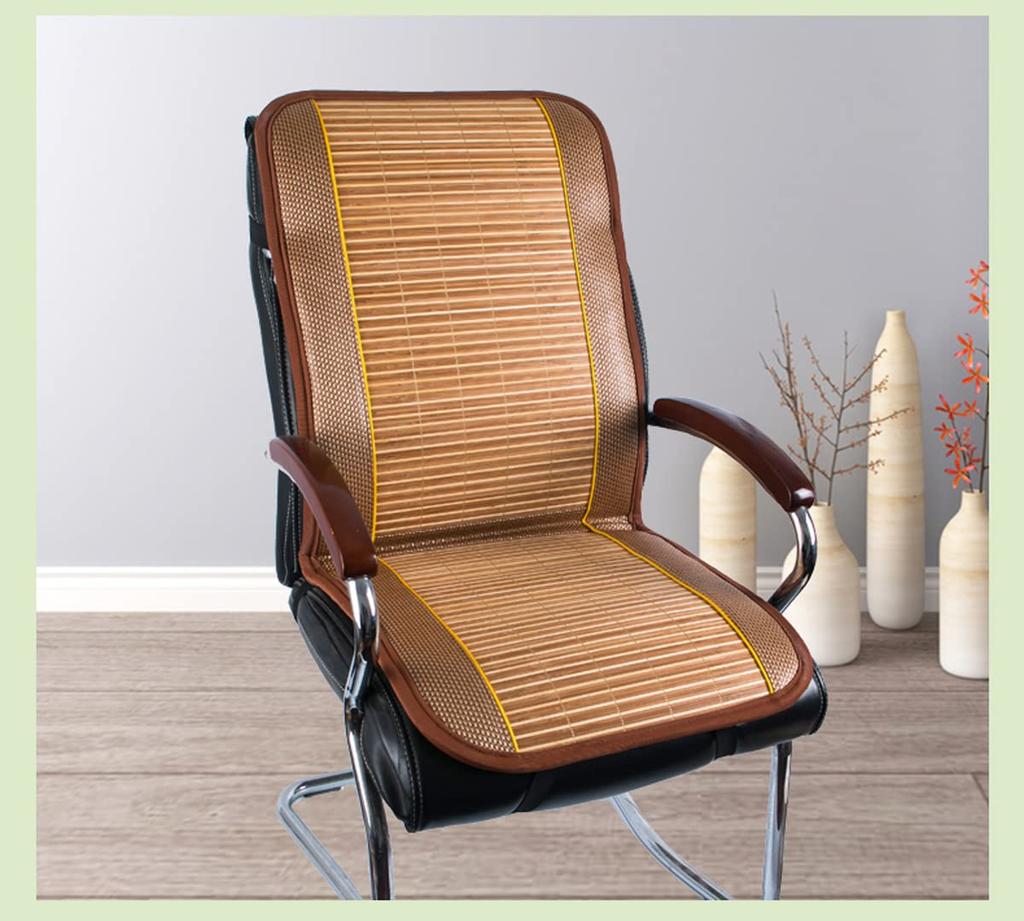 Heat Protection Cool Back Cushion Cool Touch Cool Feel Bamboo Summer Cushion for Office Chairs Desk Chairs Cool Seat Cushion Stroke/Heat