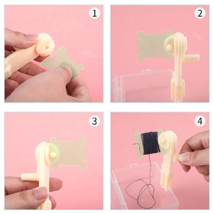 Practical Floss Bobbins with Floss Winder Embroidery Thread Bobbins Embroidery Thread Holder for Crafting