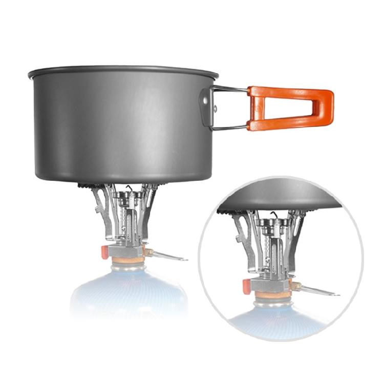 Outdoor Gas Cooker Stove Head with Folding Cookware Rest for Boiling Water, Making Coffee, and Heating Camp Meals Outdoors