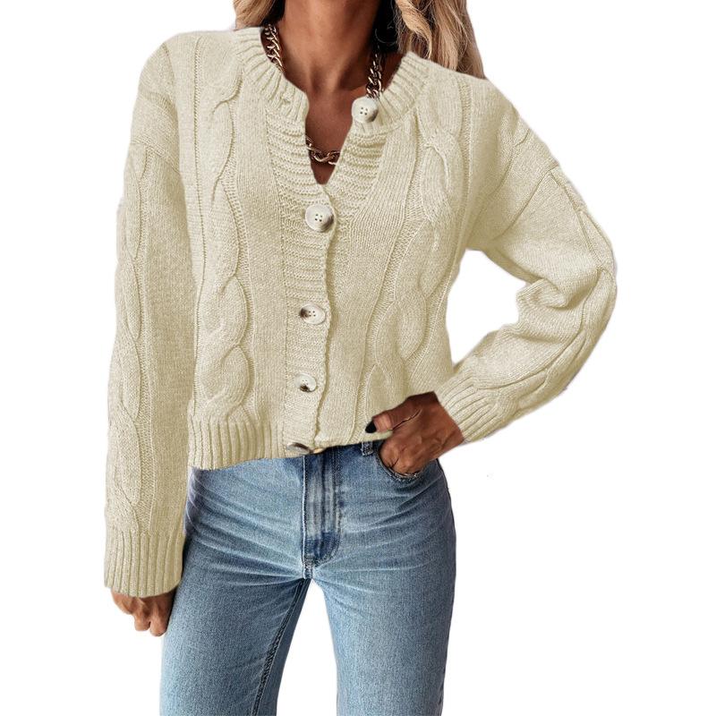 2026 New College Style Cardigan, Women's Loose Fit Knit Open Front Sweater for Autumn Winter