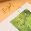 10pcs Gold Electroplating Metal Goblet Shaped Paper Clips Funny Cute Book S for   School Stationery