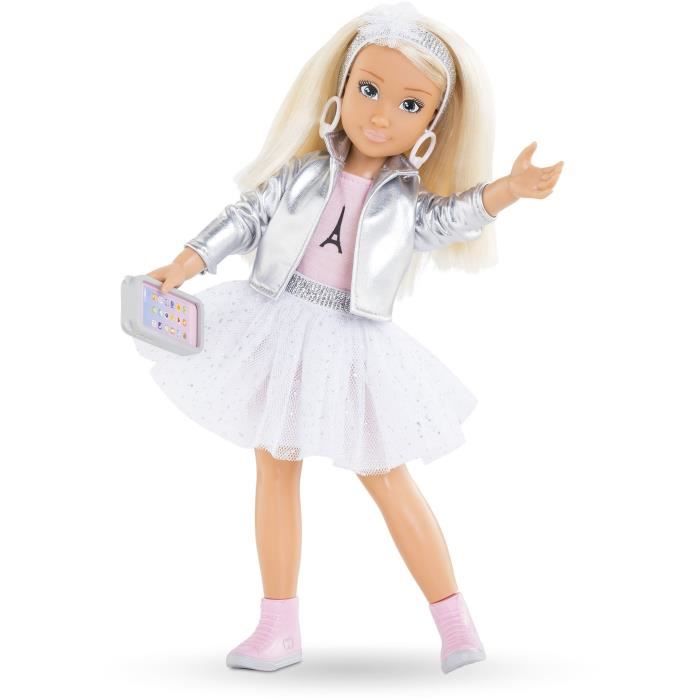 Poupée Mannequin - COROLLE - Valentine Fashion Week Paris - 28 cm - 4 accessoires - Senteur vanille - Dès 4 ans