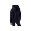 adidas Originals Kleeblatt-Logo Print Kängurutasche Hoodie Damen Hoodies Schwarz HC1673