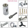 Universal 7-19mm Ratchet Socket with 3/8" Steel Extension Rod, 2-Piece Set