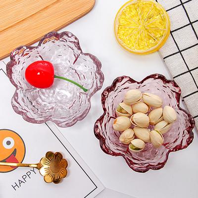 Irregular Glass Sauce Di Japanese Sle Sakura Pattern Transparent Small Seasoning Dip Plate Creative Home Use Vinegar Di