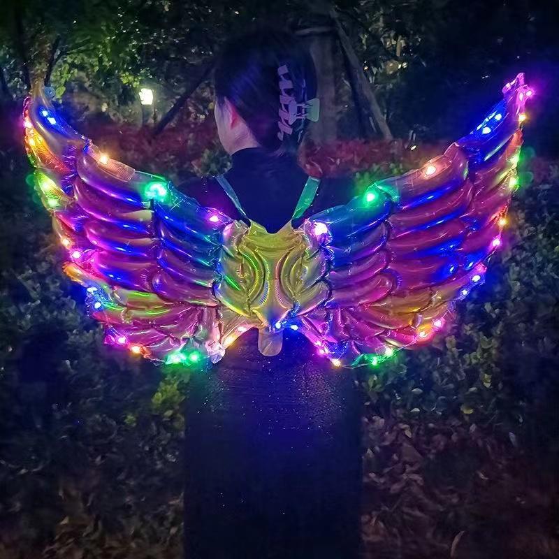 Flashing Luminous Bee Wings Balloon Toy - Kids' Inflatable Festival Gift