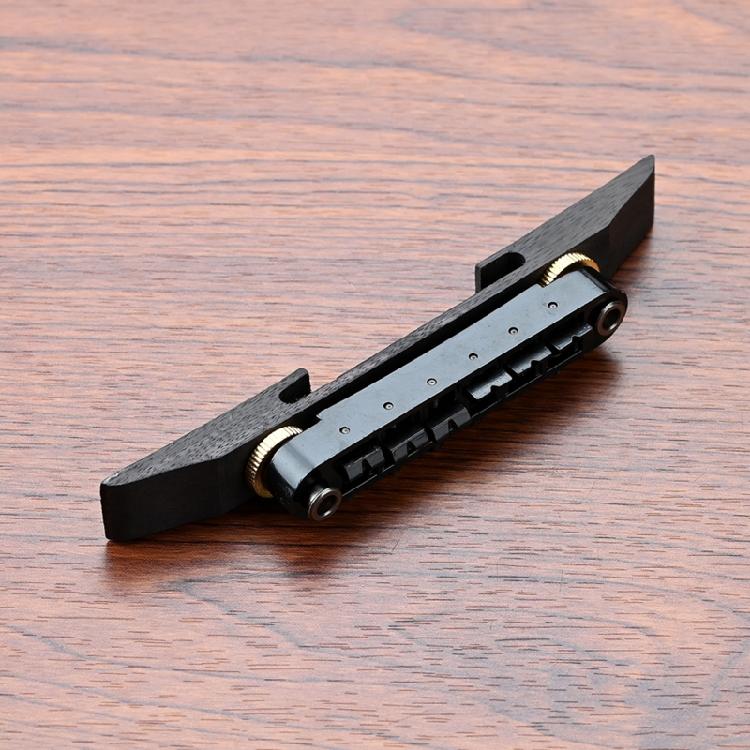 Guitar Roller Saddle Bridge Replacement Part with Rosewood Base