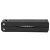 Folding Sharpener FanShaped DoubleSide Knife Blade Kitchen Sharpener Grinder Tool(Black )