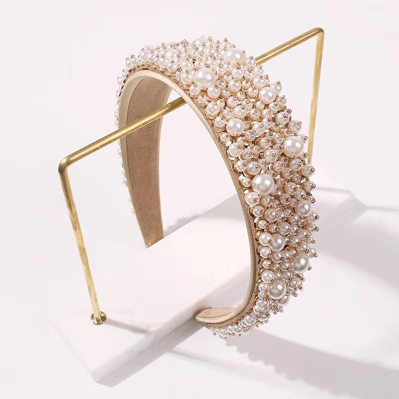 Crystal Headbands for Women Luxury Wide Padded Bling Sparkly Woman Hairband Rhinestone Hair Hoop Wedding Prom Party Hair Jewelry