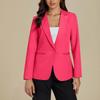 Ladies' Fashionable Casual Long Sleeved Solid Color Suit Jacket
