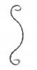 Elemento espiral espanhol texturizado elementos forjados 10.220 12x6 h260xl60