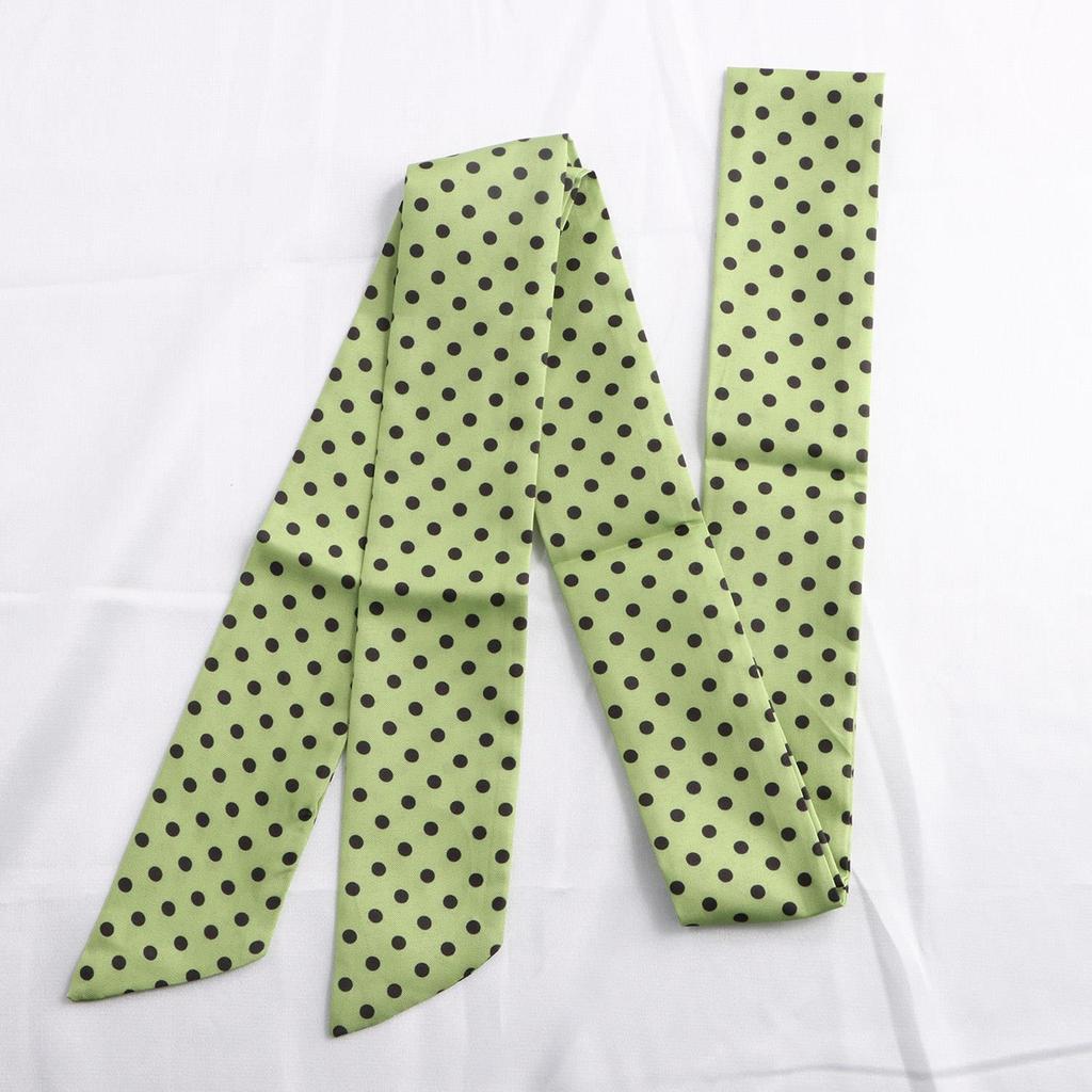 Luxury Ribbon Polka Dot Scarf Printed Retro Scarf Headband Neckerchief Thin Long Scarves Spring Summer
