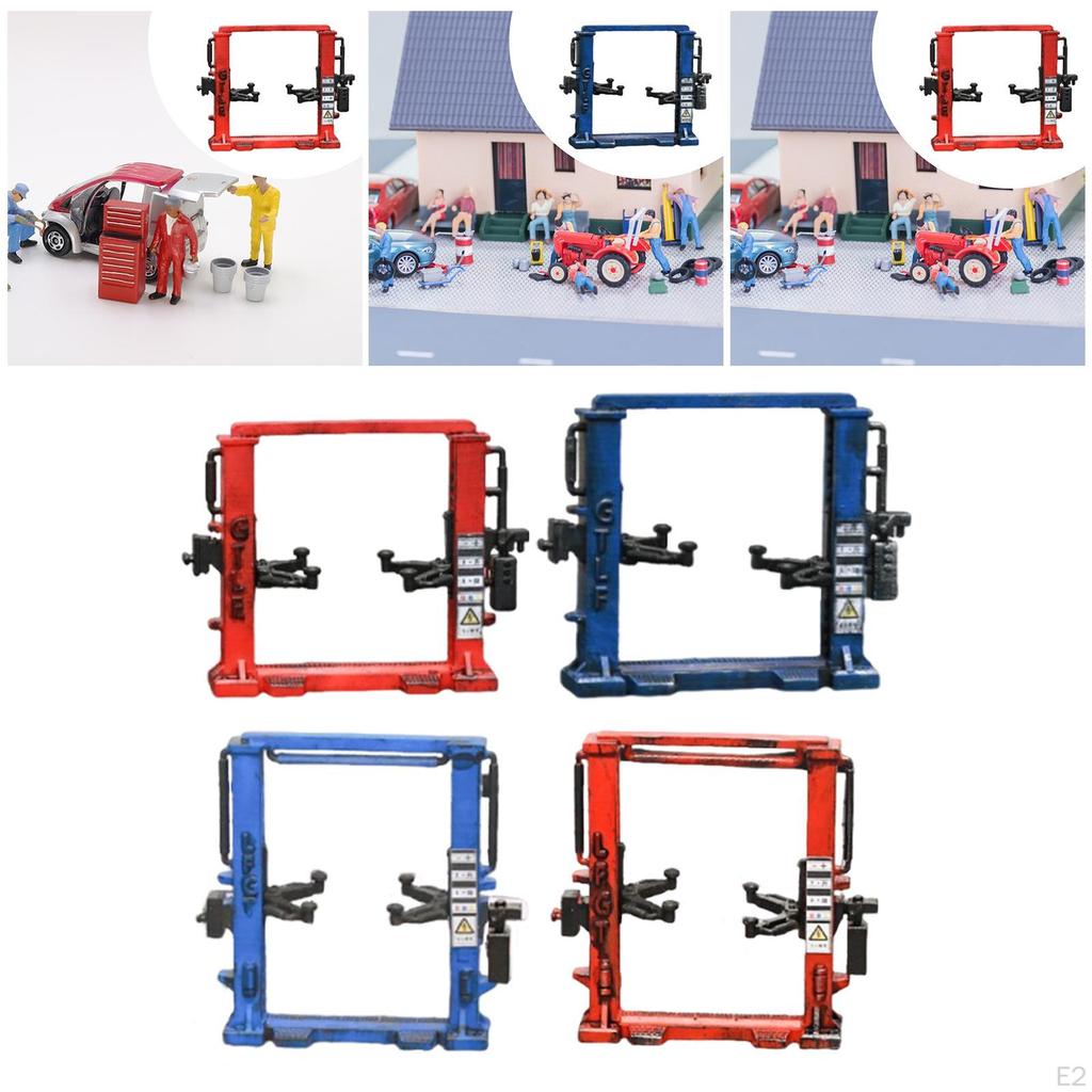 1/64 Scale Miniature Lifting Scene Decoration Display Table Realistic Auto Repair Tool RC