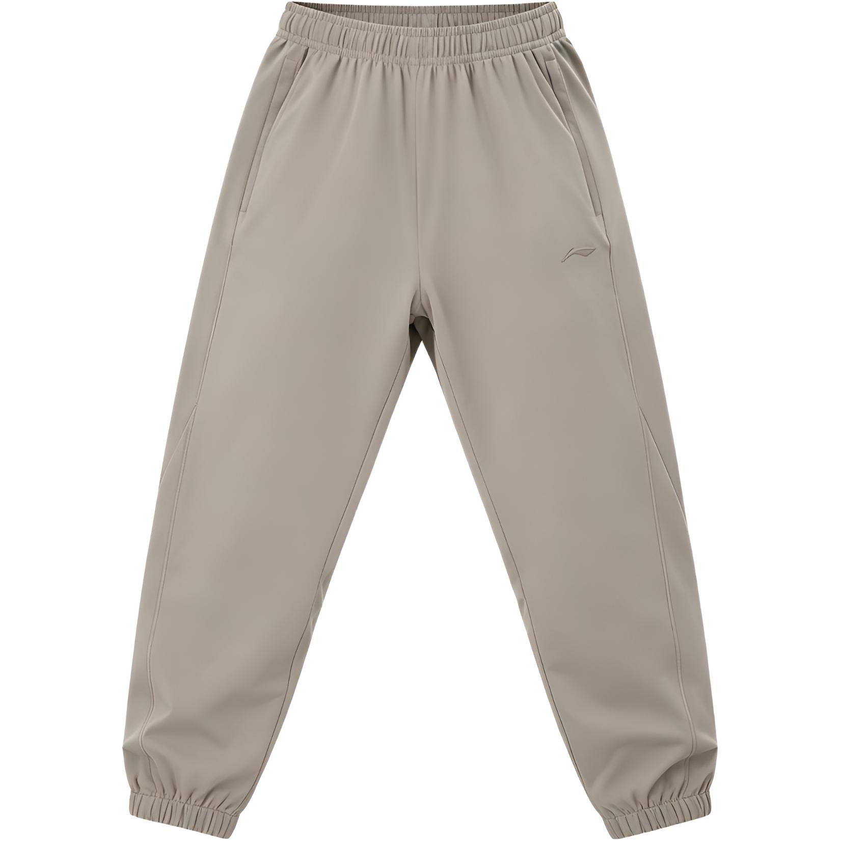 Мужские брюки Li-Ning с быстрой сушкой, легкие, дышащие, отводящие пот, зауженные, мужские брюки ASWK135-24 S
