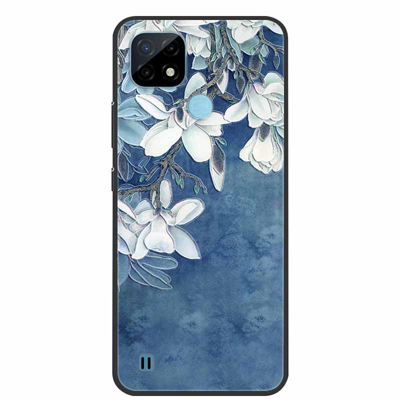 For Realme C21Y Case 3D Flower Emboss Soft Silicone Phone Case For OPPO Realme C21Y RMX3261 Capa TPU Funda Realmi C21 Y Coque