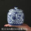 Biscottiera in Porcellana Bianca e Blu Stile Cinese Barattolo Sigillato per Caramelle e Frutta Secca Artigianato Ceramica Barattolo di Stoccaggio Decorazione per la Casa