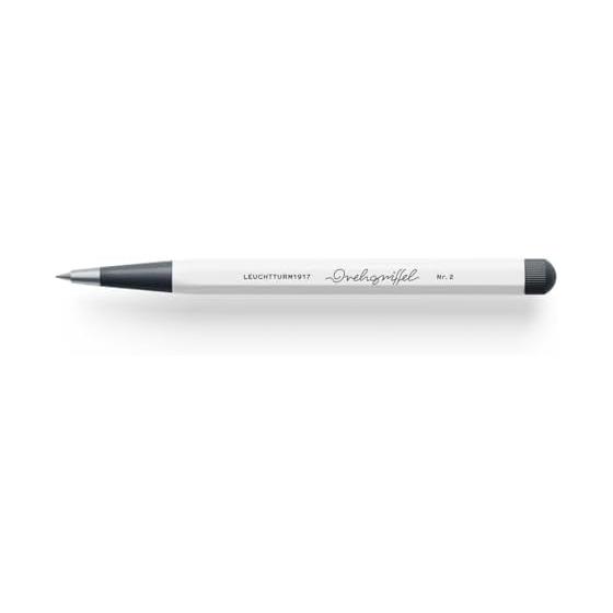 Leuchtturm Pen Pencil 0.7 Dregriful No.2 White 366188 Hexagonal Silhouette Twist Mechanism Made in Germany