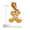 Titanium steel plated 18k gold accessories Christmas design elements series pendant on the new cute cartoon Internet celebrity jewelry