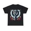 T-shirt s uměním temné fantasy Abstraktní monstrum Kovová kapela Tričko z turné Halloween Strašidelný