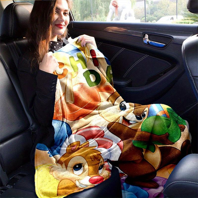 1pc. Cartoon Chip 'n' Dale Blanket, Seasonal Universal, Home Decoration, Throw Blanket, Soft Flannel Throw Blanket, Versatile & Cozy for Bed