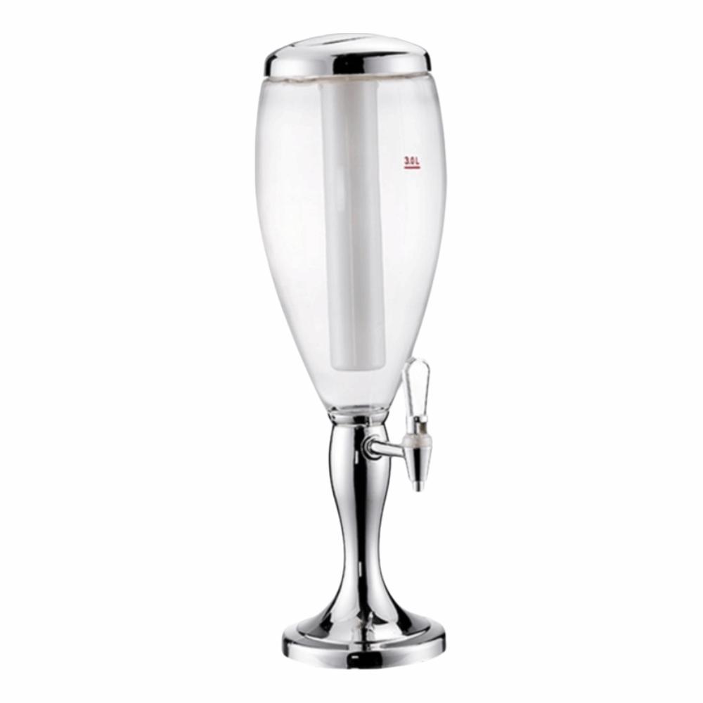 Dual-Head Faucet Beer Dispenser with Icicles Drink Holder Creative Beverage Machine Bar Use