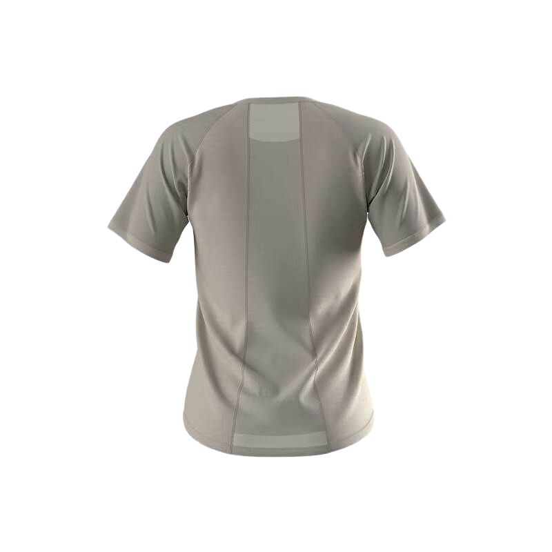 Salomon Outline Simple Solid Color Comfortable Breathable Quick-Dry Running T-Shirt Women Tops Dove-Brown C22218