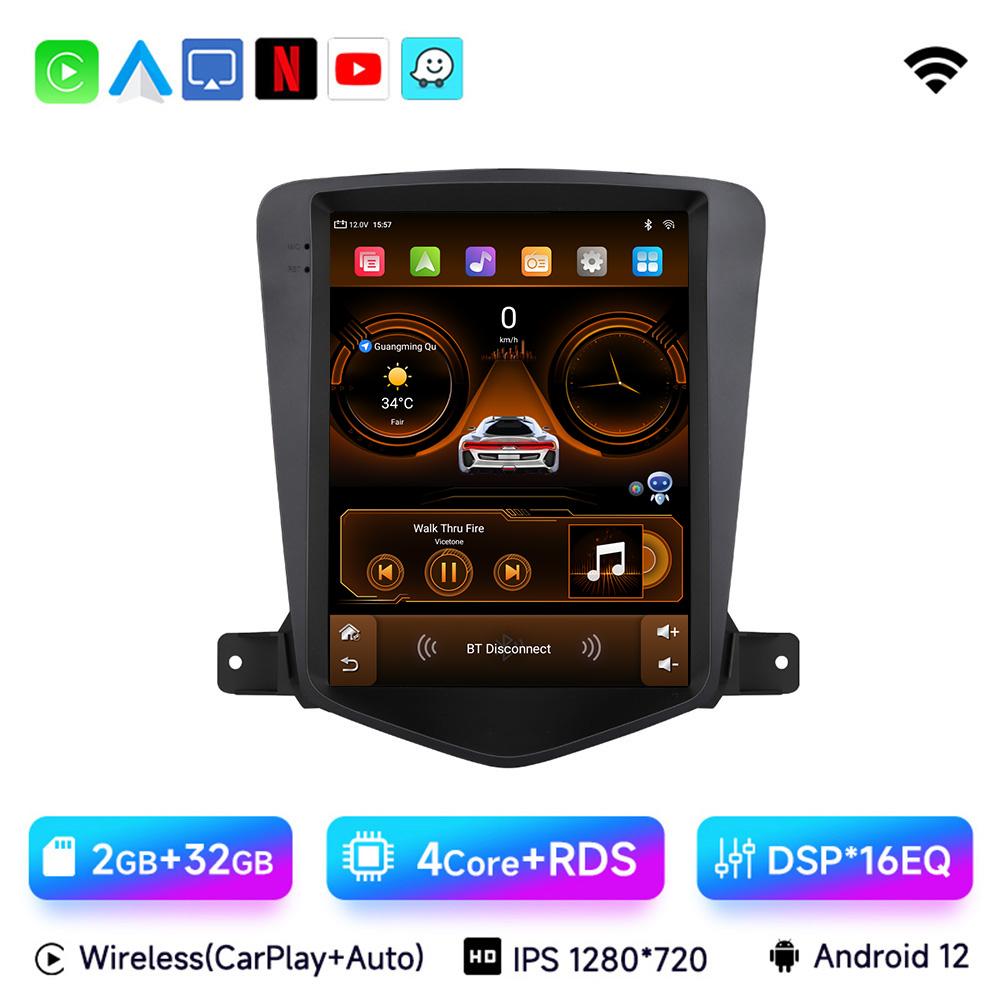 

JIUYIN 9.7 Android 13 Carplay автомобильное радио для Chevrolet Cruze J300 2008 - 2012 мультимедийный проигрыватель 2 din GPS стерео DVD головное устройство CHINA