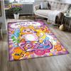 Lankybox Cute Happy Boxy Foxy Rocky Carpet Rug for Bedroom Living Room Home Sofa Decoration,Children Game Large Decor Floor Mat