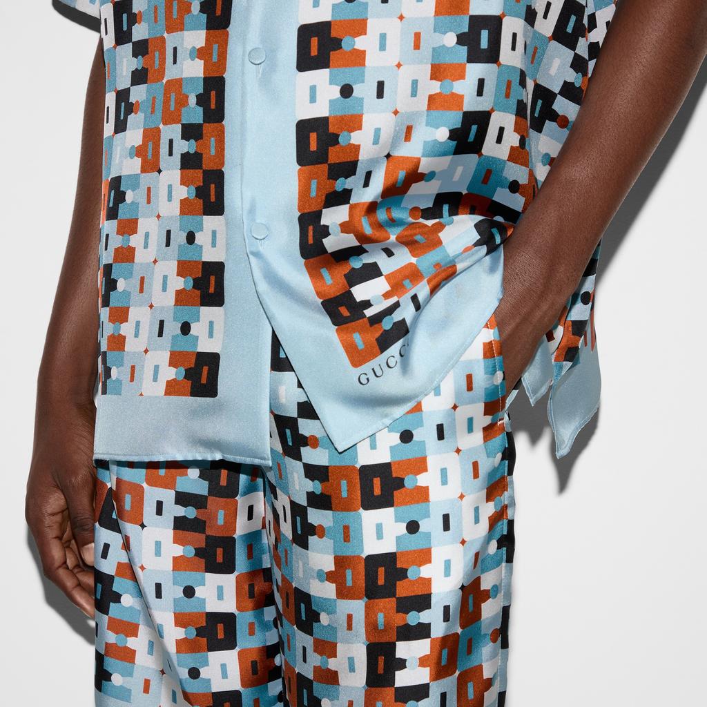 Gucci Printed Silk Twill Shorts 810782-ZASN6-4065
