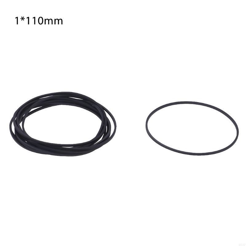 95AF 10 Stück Antriebs-Flachriemen Gummi DVD Kassettenrekorder Plattenspieler Riemenband Kassettenband Ersatzzubehör 1mm