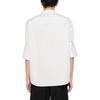 AMIPARIS Arc Hem Single Button Three Quarter Sleeve Shirt Men Shirts Light-Gray USH218CO0063-193