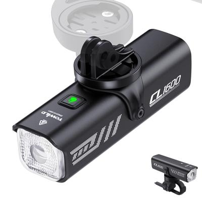 Rowerowe Światło Ładowalne Duża Pojemność 5000mAh Światło na Rower Szosowy 1600 Lumenów Wysoka Jasność LED Reflektor Rowerowy Automatyczny IPX6 Wodoodporny