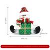 New Christmas Ornaments Santa Claus Reindeer Figurines Creative Gift Box Dolls Christmas Tree Pendants European