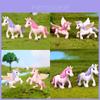 Entzückende Einhorn-Figur für Mikro-Landschaft und Feengarten-Dekor