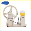 Hand-Cranked Wood Generator: DIY STEM Kit for Kids' Science Experiments