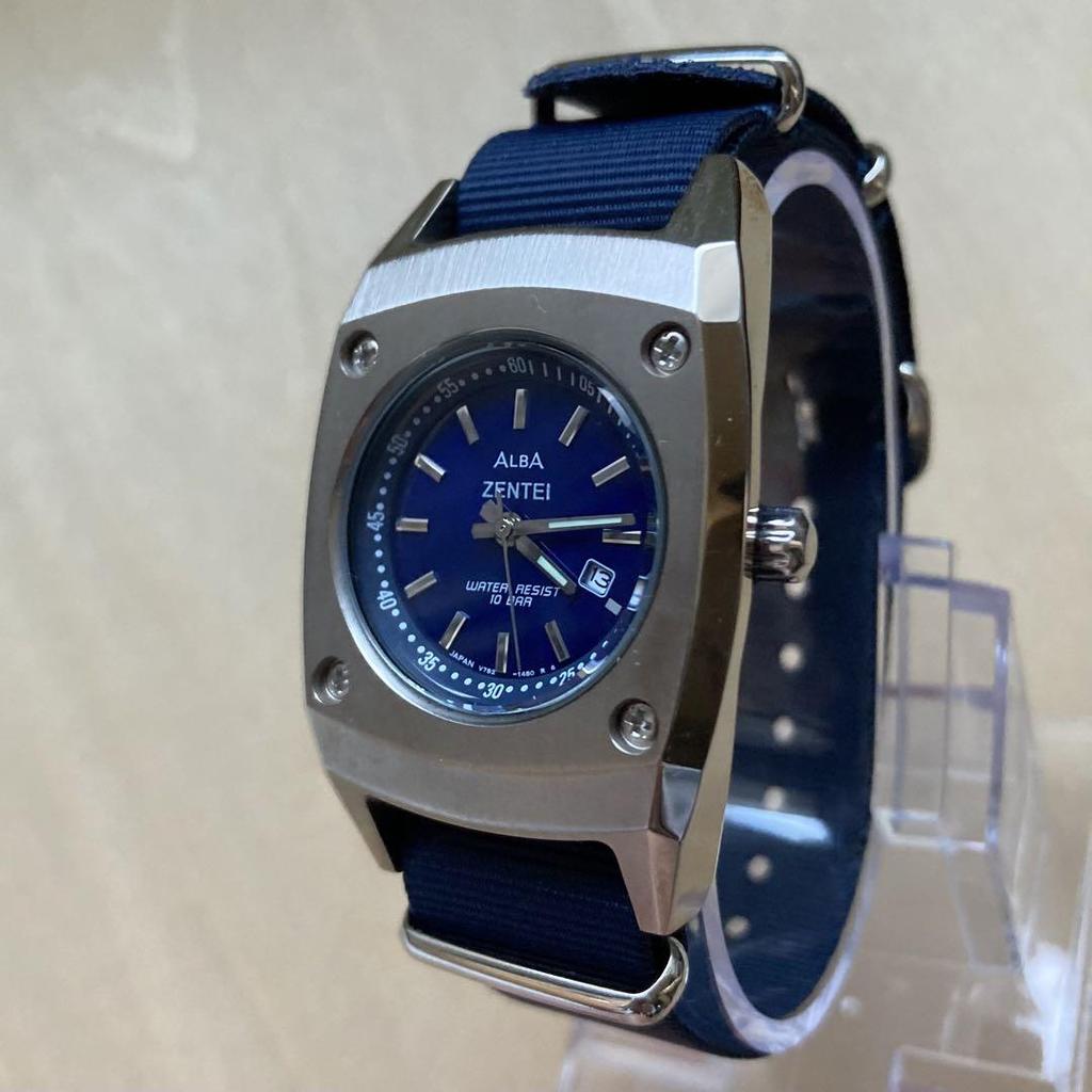 [USED] ALBA ZENTEI V782-0810 Watch, Vintage, Rare