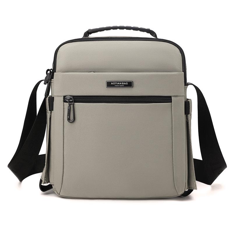 Men's Vertical Handbag - 2025 Autumn Business Casual Crossbody Bag, Lightweight & Simple Oxford Cloth Design