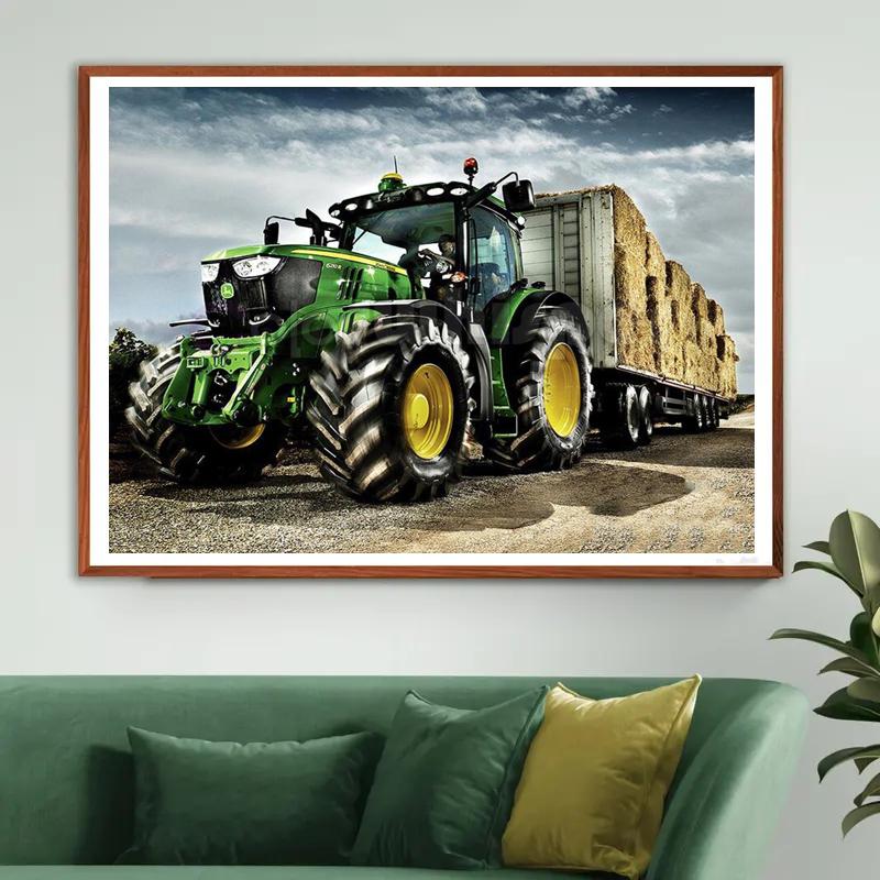 Pictură cu diamant 5D DIY Camion Broderie cu diamant complet Mozaic Mașină Cusătură în cruce Decorarea casei Diamant Art