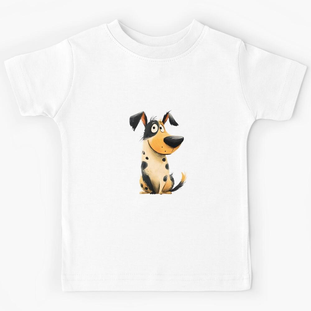 Cute Happy Dog Kids T-Shirt 120