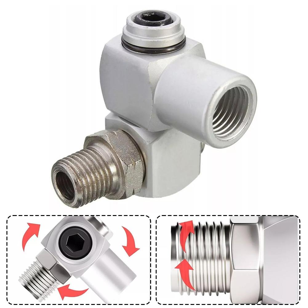 360 Degree Swivel Air Hose Connector Adapter 1/4 Inch Air Tool Swivel Fitting Pneumatic Part For Air Compressor