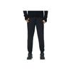 Li-Ning Quick-Dry Logo Print Knitted Sports Pants With Elastic Waist Men Bottoms Black AYKT197-1