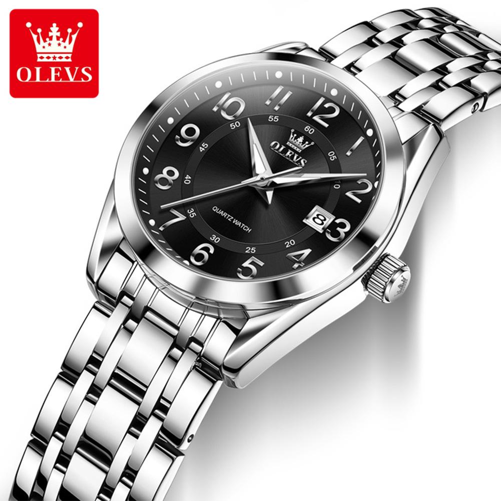 OLEVS 3666 Original Quartz Wristwatches for Woman Digital Dial Waterproof Luminous Calendar Luxury Elegant Dress Women's Watches