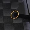 Minimalist European-American Titanium Steel Twist Rope Ring for Women