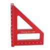 Aluminum Alloy Multi Angle Measuring Ruler Woodworking Square Protractor 45 Degrees  90 Degrees  Miter Triangle Ruler